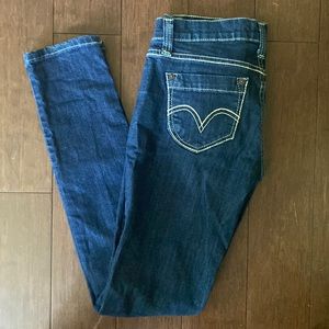 Levi 524 Too Superlow blue skinny jeans